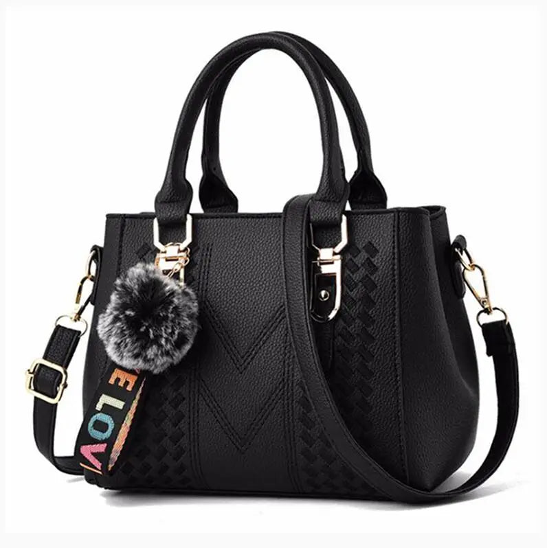Multi-Pocket PU Satchel Bag