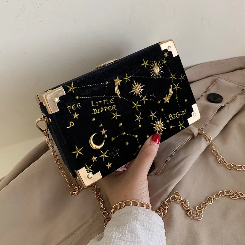 Geometric PU Shoulder Handbag