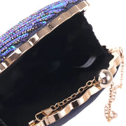 Bianca Polyester Hard Shell Clutch - Multi-Pocket Evening Bag