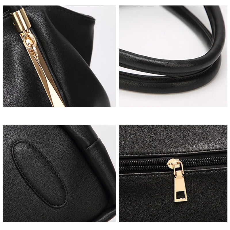 Multi-Compartment Designer Tote Handbag
