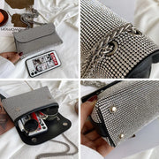 Caroline NoEnName_Null Diamond Leather Handbag - Versatile Fashion Bag