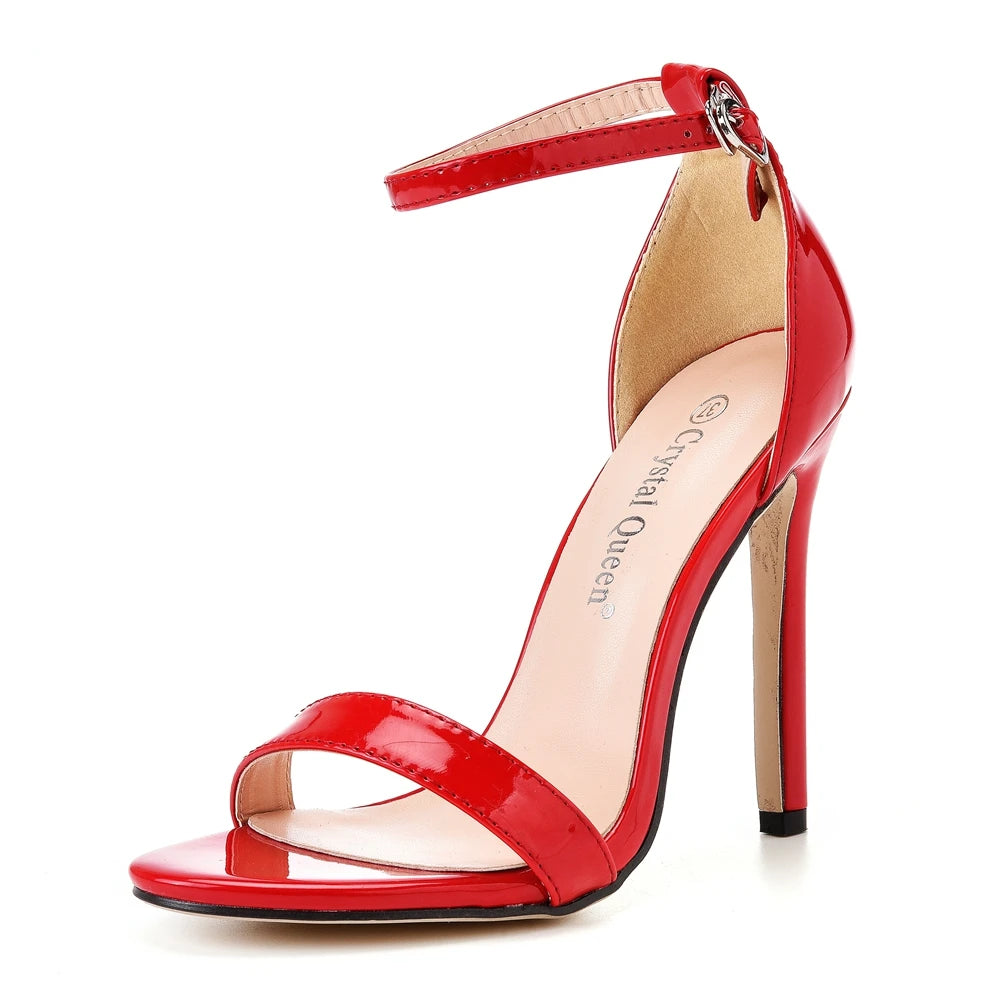 Crystal Open Toe Heel Sandals