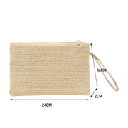 Kimberly Natural Straw Bohemian Clutch - Eco-Friendly Fashion Bag