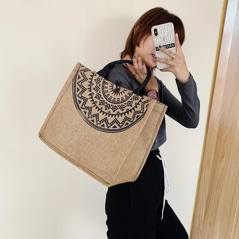 Chemical-Free Canvas Tote Handbag