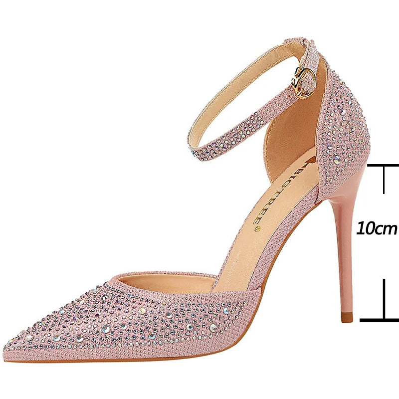 Rhinestone Crystal Wedding Heels