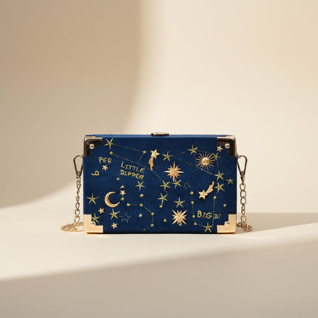 Geometric PU Shoulder Handbag