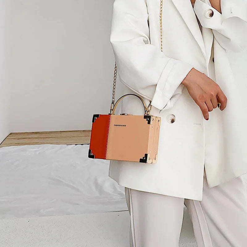 Structured Square Shoulder Tote