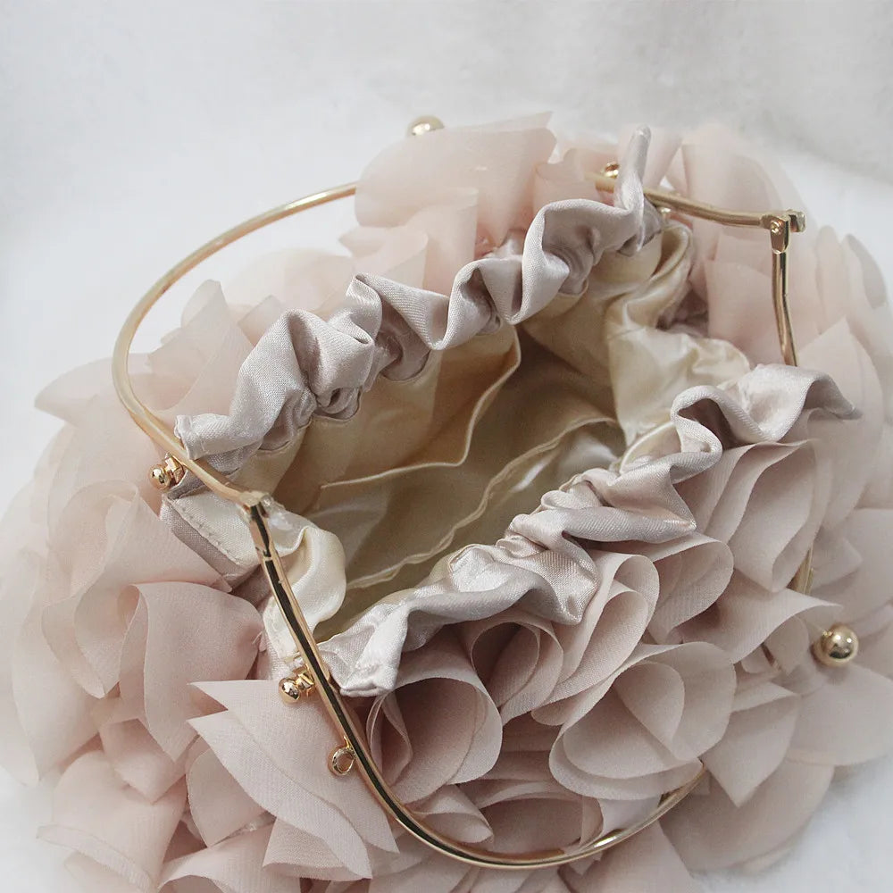 Floral Sequin Tote Handbag