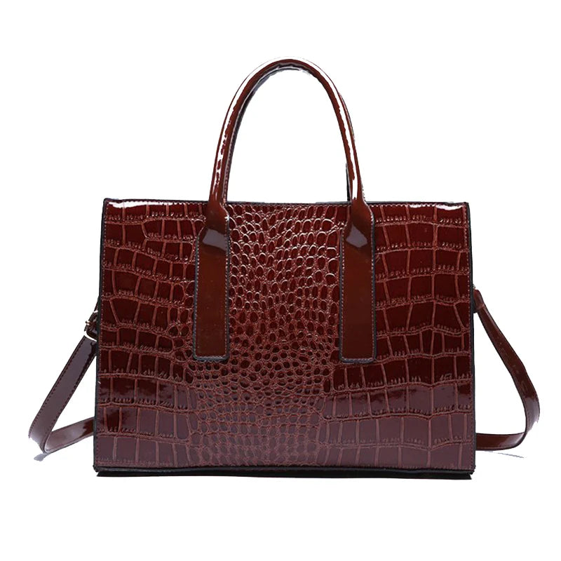 Functional PU Satchel Handbag