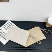 Kimberly Natural Straw Bohemian Clutch - Eco-Friendly Fashion Bag