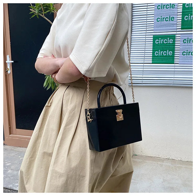 Structured Square Shoulder Handbag