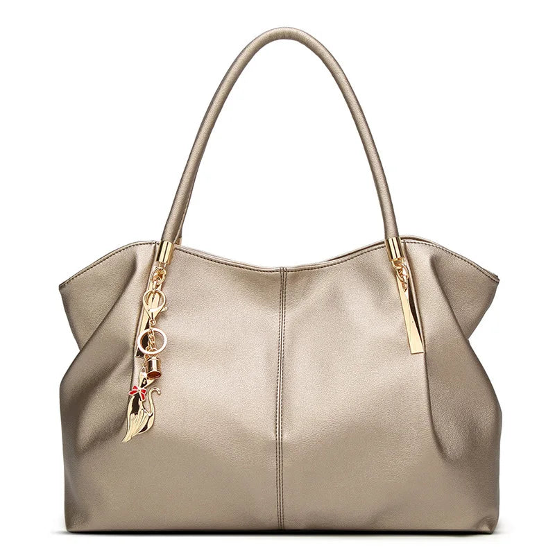 Multi-Compartment Designer Tote Handbag