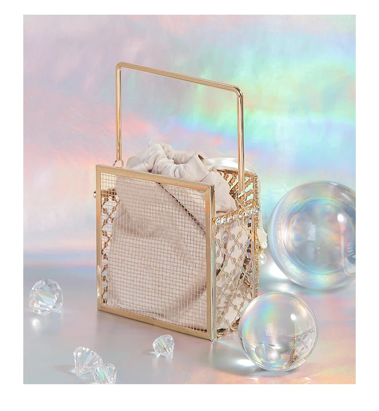 String Closure Crossbody Shoulder Bag