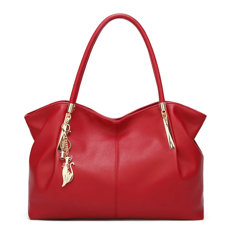 Multi-Compartment Designer Tote Handbag