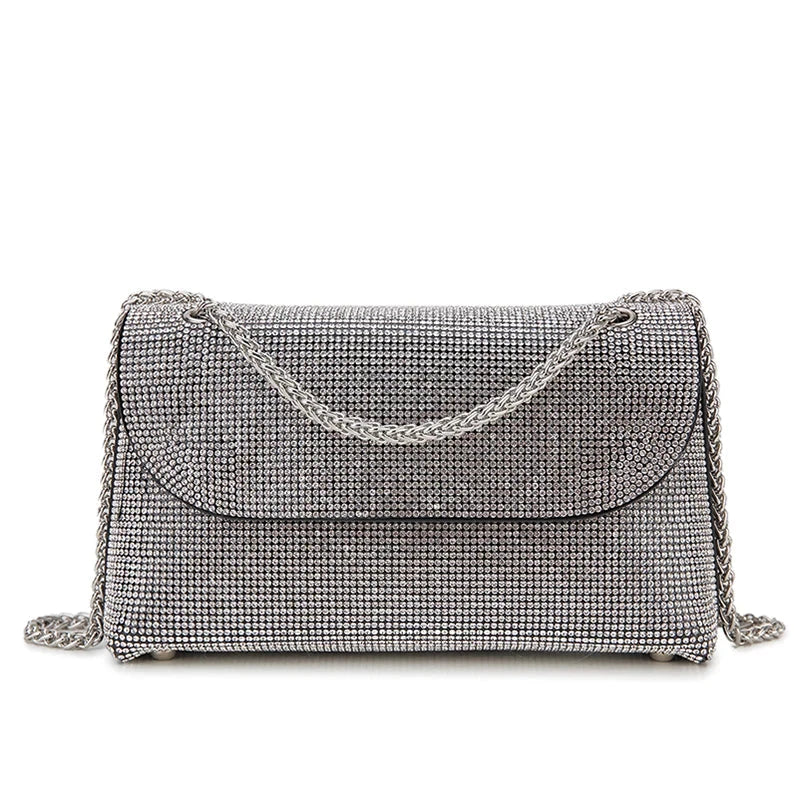 Diamond Detail Leather Handbag
