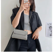 Caroline NoEnName_Null Diamond Leather Handbag - Versatile Fashion Bag
