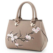 Embroidered Floral Shoulder Handbag