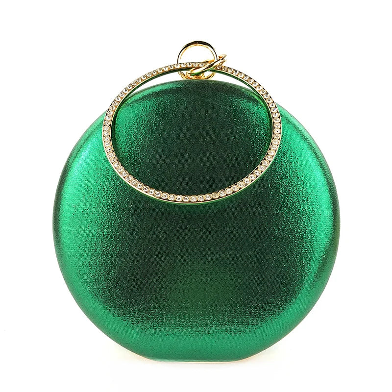 Floral Circular Evening Clutch