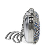Vanessa Luxy Moon Metallic Minaudiere - Paisley Diamond Clutch
