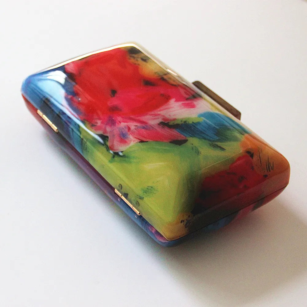 Vintage Floral Chain Clutch