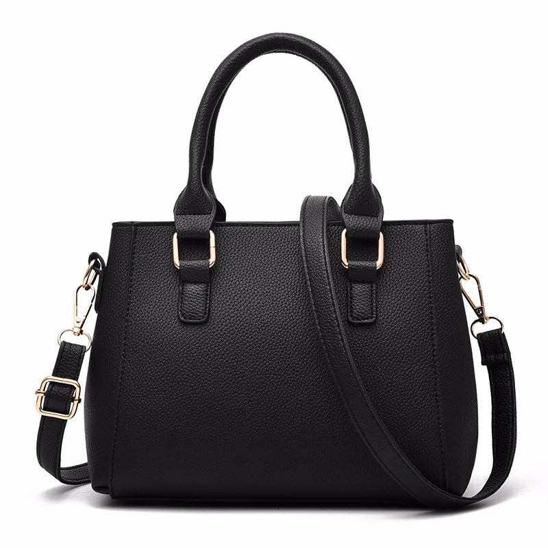 Multi-Pocket PU Satchel Bag