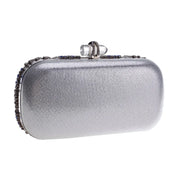 Vanessa Luxy Moon Metallic Minaudiere - Paisley Diamond Clutch