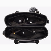 Olivia Yogodlns Satchel - Multi-Pocket PU Handbag