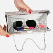 Helena Luxy Moon Diamond Clutch - Sequin Wedding Evening Bag