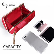 Morgan Luxy Moon Clutch - Tassel Chain Evening Bag