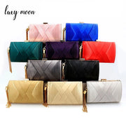 Morgan Luxy Moon Clutch - Tassel Chain Evening Bag