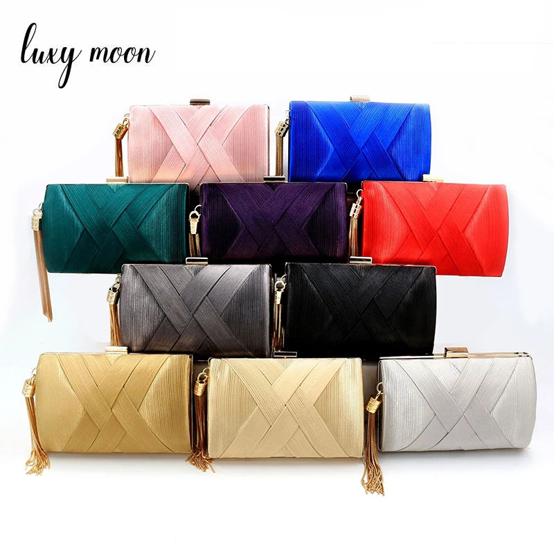 Tassel Chain Evening Clutch