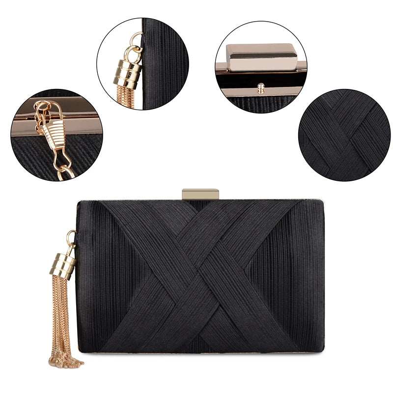 Tassel Chain Evening Clutch