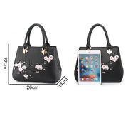 Embroidered Floral Shoulder Handbag