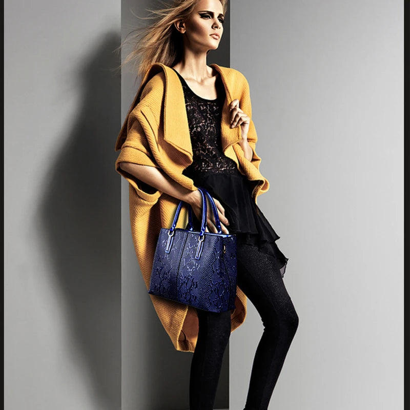 Multi-Pocket Everyday Tote Handbag
