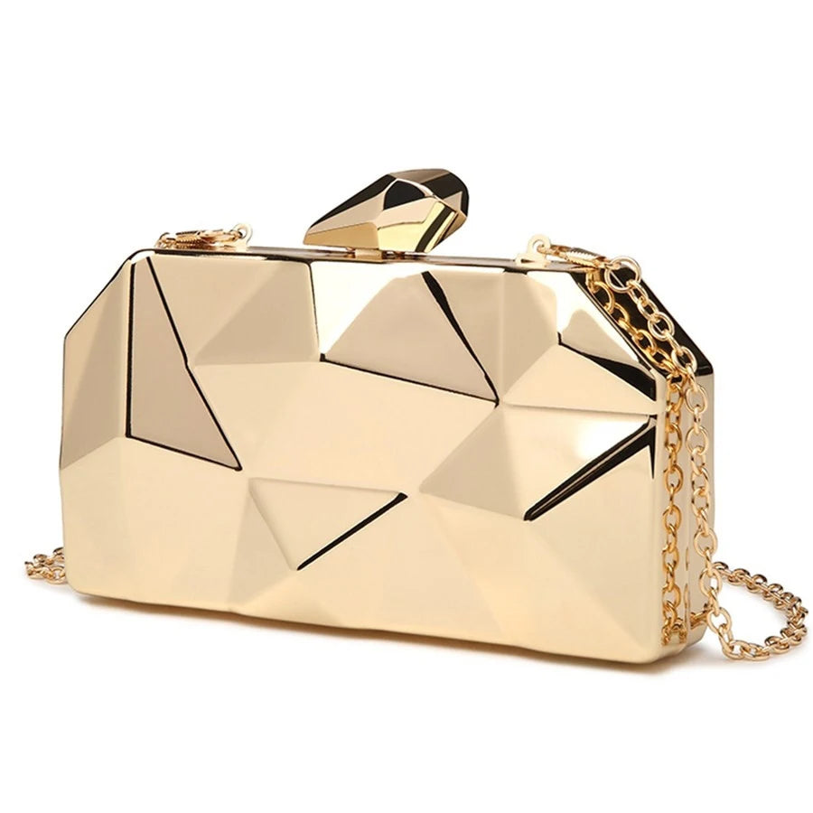 Diamond Lattice Flap Handbag