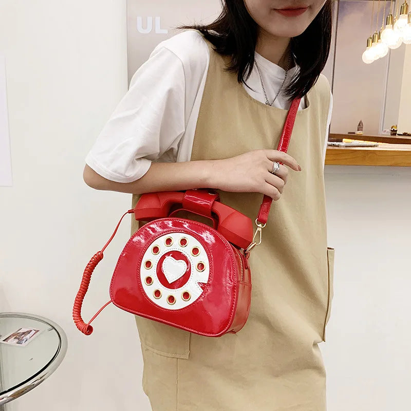 Cartoon Print Shoulder Handbag