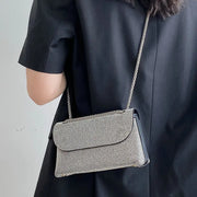 Caroline NoEnName_Null Diamond Leather Handbag - Versatile Fashion Bag