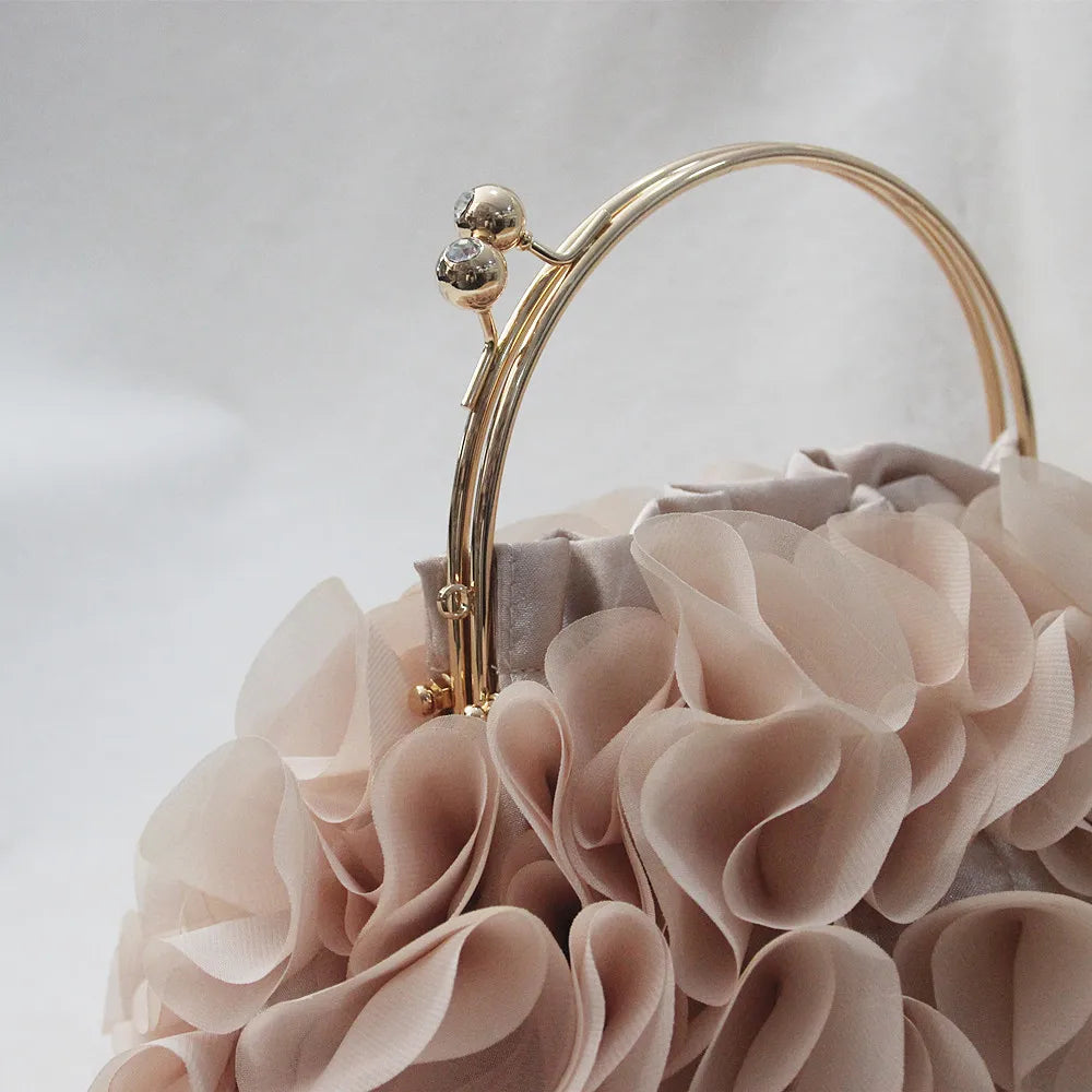 Floral Sequin Tote Handbag