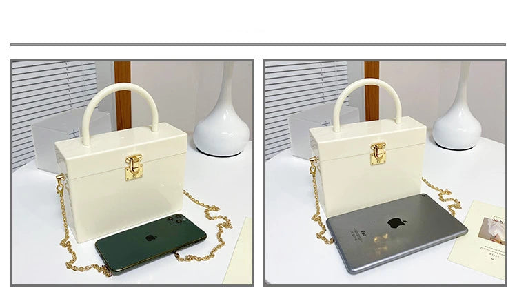 Structured Square Shoulder Handbag