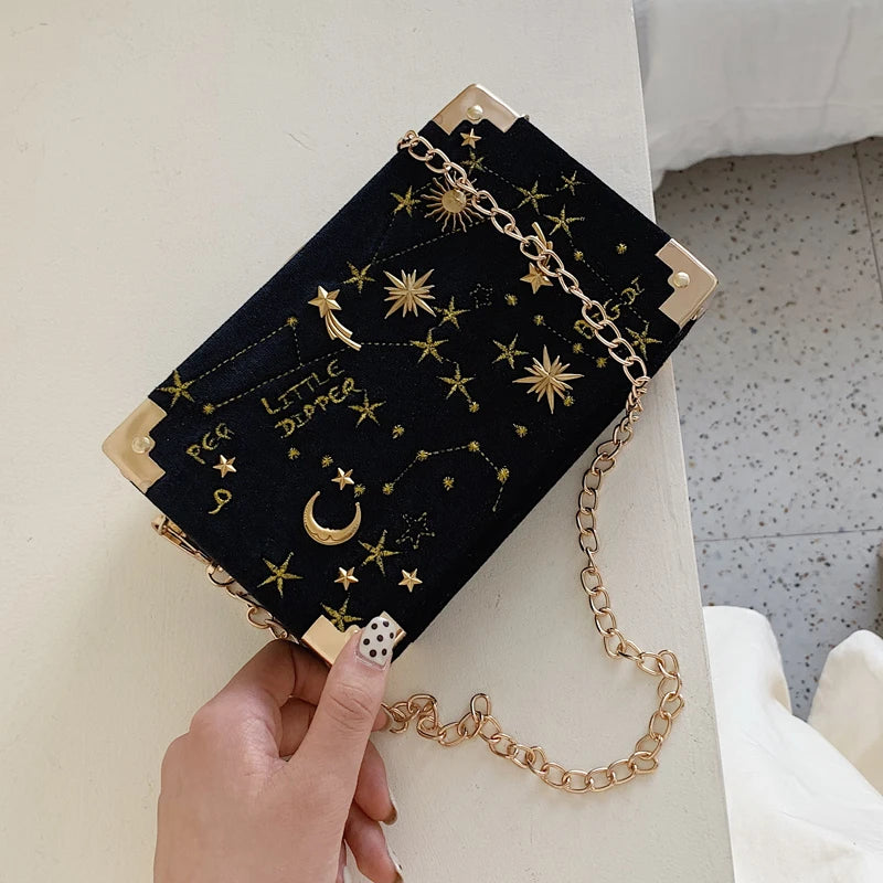 Geometric PU Shoulder Handbag