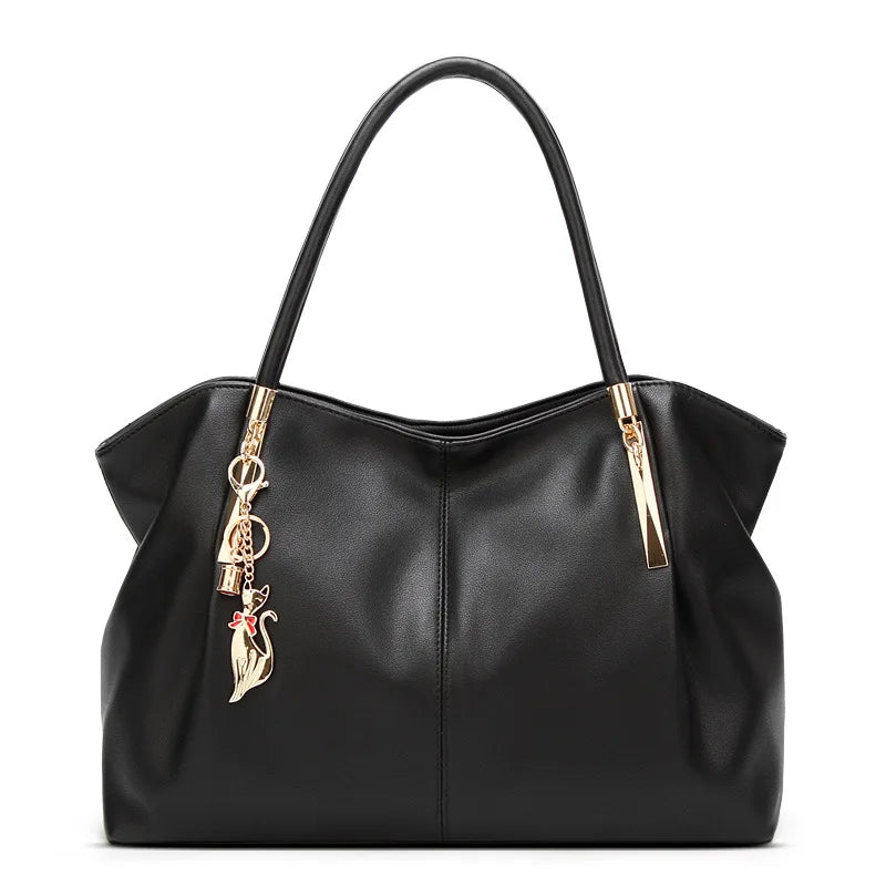 Multi-Compartment Designer Tote Handbag
