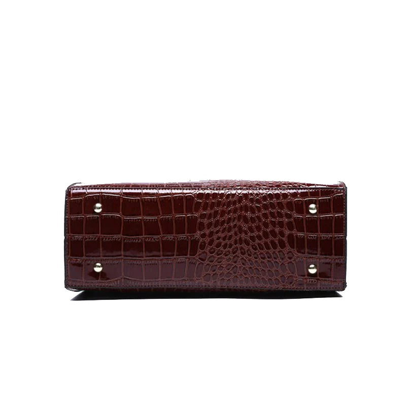 Functional PU Satchel Handbag