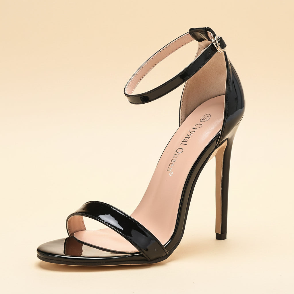 Crystal Open Toe Heel Sandals