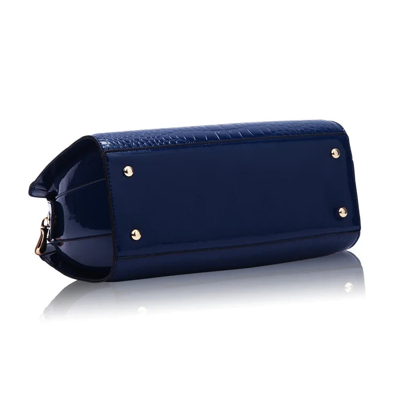 Patent Leather Sequin Tote