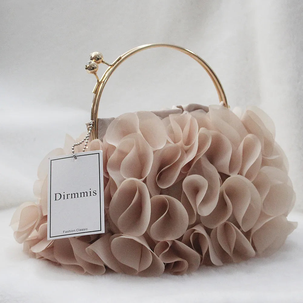 Floral Sequin Tote Handbag