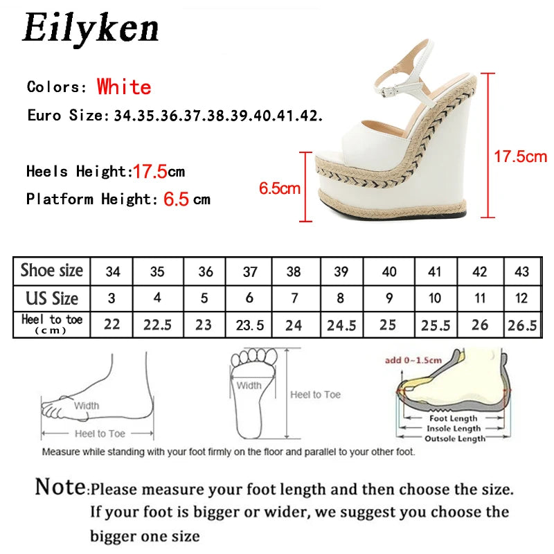 Summer Platform Wedge Heel Sandals