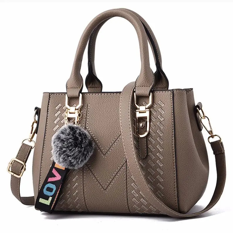 Olivia Yogodlns Satchel - Multi-Pocket PU Handbag