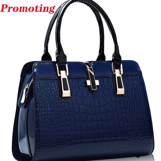 Patent Leather Sequin Tote