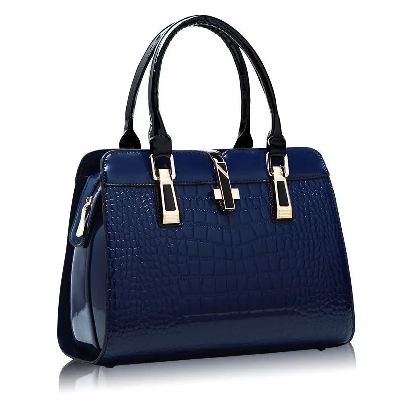 Patent Leather Sequin Tote