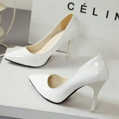 Animal Print Platform Heel Pumps